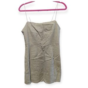 Khaki Green Mini Dress